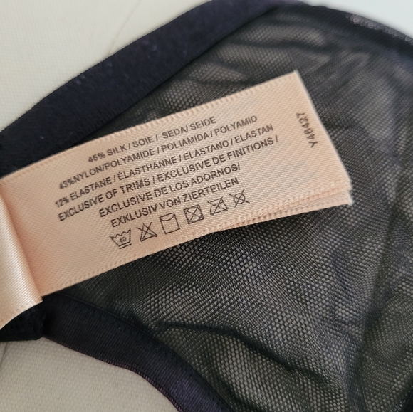 DITA VON TEESE satin stocking garters with nude lace detail - Picture 10 of 12